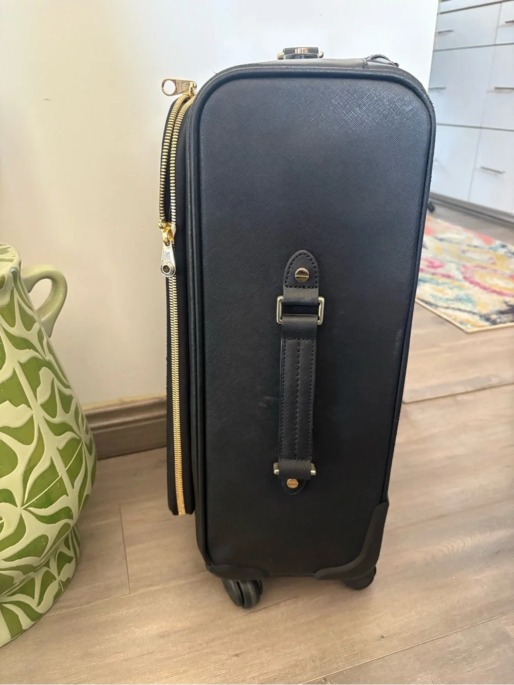 Henri Bendel  Black Rolling Carry-On - Sleek Men's Travel Bag